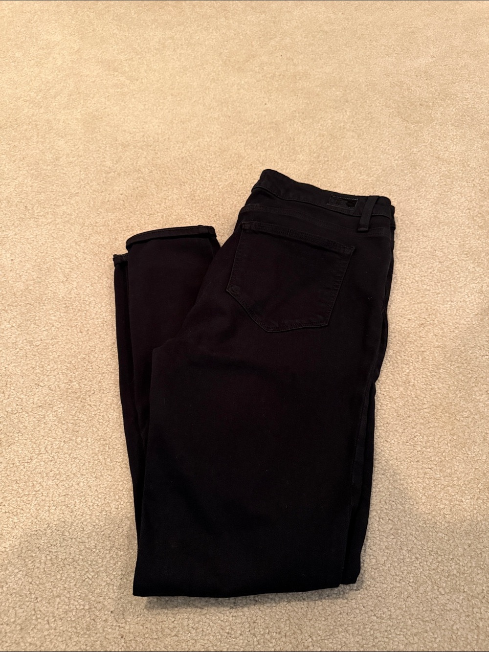 Paige black hoxton ankle skinny jeans